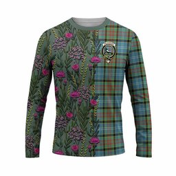 ScotsTee Shop Scottish Walkinshaw Family Crest Tartan T-shirt Scottish Thistle Flower Half Style
