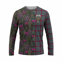 ScotsTee Shop Scottish Spence (Spens) Family Crest Tartan T-shirt Scottish Thistle Flower Half Style
