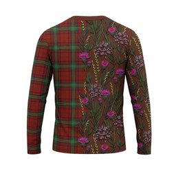 ScotsTee Shop Scottish Seton Family Crest Tartan T-shirt Scottish Thistle Flower Half Style