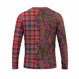ScotsTee Shop Scottish Straiton Family Crest Tartan T-shirt Scottish Thistle Flower Half Style