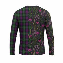 ScotsTee Shop Scottish Wilson Family Crest Tartan T-shirt Scottish Thistle Flower Half Style