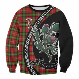 ScotsTee Shop Boyd Family Crest Tartan Sweatshirt Alba Thistle Inspired