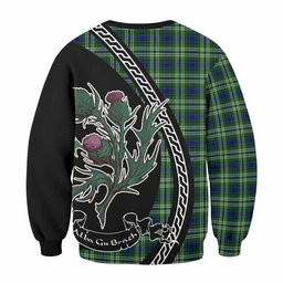 ScotsTee Shop Blackadder Family Crest Tartan Sweatshirt Alba Thistle Inspired