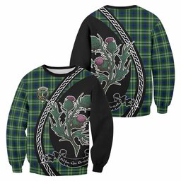 ScotsTee Shop Blackadder Family Crest Tartan Sweatshirt Alba Thistle Inspired