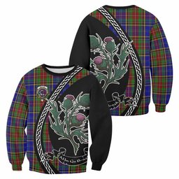 ScotsTee Shop Beattie (Beatty) Family Crest Tartan Sweatshirt Alba Thistle Inspired