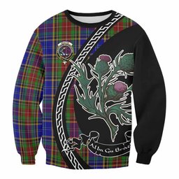 ScotsTee Shop Beattie (Beatty) Family Crest Tartan Sweatshirt Alba Thistle Inspired