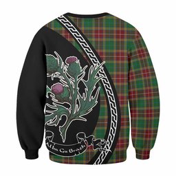 ScotsTee Shop Baxter Family Crest Tartan Sweatshirt Alba Thistle Inspired