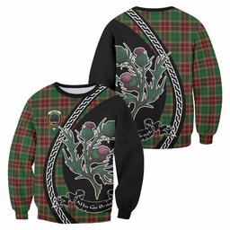ScotsTee Shop Baxter Family Crest Tartan Sweatshirt Alba Thistle Inspired