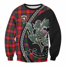 ScotsTee Shop Belshes (Belsches) Family Crest Tartan Sweatshirt Alba Thistle Inspired