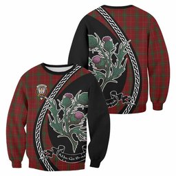 ScotsTee Shop Carruthers Family Crest Tartan Sweatshirt Alba Thistle Inspired