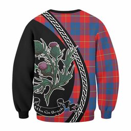 ScotsTee Shop Blane Family Crest Tartan Sweatshirt Alba Thistle Inspired