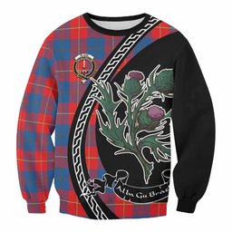 ScotsTee Shop Blane Family Crest Tartan Sweatshirt Alba Thistle Inspired