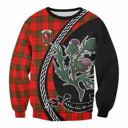 ScotsTee Shop Adair Family Crest Tartan Sweatshirt Alba Thistle Inspired