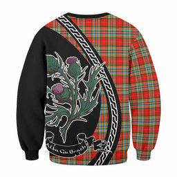 ScotsTee Shop Chattan Family Crest Tartan Sweatshirt Alba Thistle Inspired