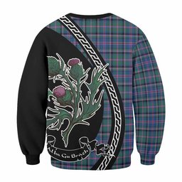 ScotsTee Shop Cooper Family Crest Tartan Sweatshirt Alba Thistle Inspired