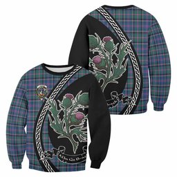 ScotsTee Shop Cooper Family Crest Tartan Sweatshirt Alba Thistle Inspired