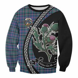 ScotsTee Shop Cooper Family Crest Tartan Sweatshirt Alba Thistle Inspired