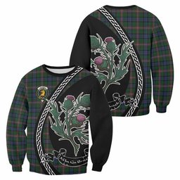 ScotsTee Shop Allison Family Crest Tartan Sweatshirt Alba Thistle Inspired