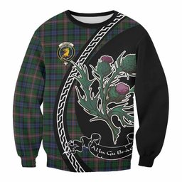 ScotsTee Shop Allison Family Crest Tartan Sweatshirt Alba Thistle Inspired