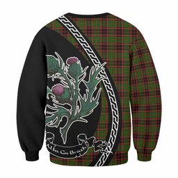 ScotsTee Shop Buchan Family Crest Tartan Sweatshirt Alba Thistle Inspired