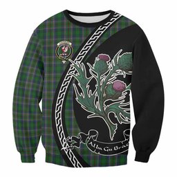 ScotsTee Shop Cockburn Family Crest Tartan Sweatshirt Alba Thistle Inspired