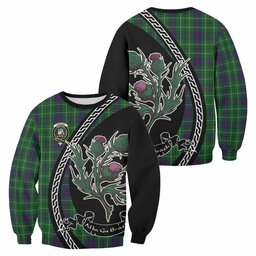 ScotsTee Shop Duncan Family Crest Tartan Sweatshirt Alba Thistle Inspired