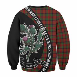ScotsTee Shop MacNicol (McNicol) Family Crest Tartan Sweatshirt Alba Thistle Inspired