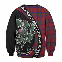 ScotsTee Shop MacGilvery (McGilvery) Family Crest Tartan Sweatshirt Alba Thistle Inspired