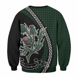 ScotsTee Shop Graham Family Crest Tartan Sweatshirt Alba Thistle Inspired