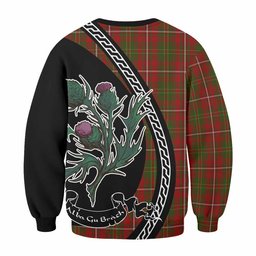 ScotsTee Shop Hay Family Crest Tartan Sweatshirt Alba Thistle Inspired