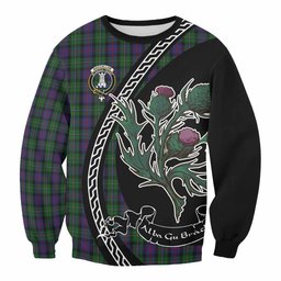 ScotsTee Shop MacCallum (McCallum) Family Crest Tartan Sweatshirt Alba Thistle Inspired