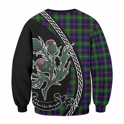 ScotsTee Shop Malcolm Family Crest Tartan Sweatshirt Alba Thistle Inspired