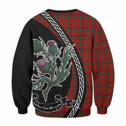 ScotsTee Shop MacColl (McColl) Family Crest Tartan Sweatshirt Alba Thistle Inspired