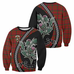 ScotsTee Shop MacColl (McColl) Family Crest Tartan Sweatshirt Alba Thistle Inspired