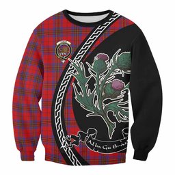 ScotsTee Shop Leslie Family Crest Tartan Sweatshirt Alba Thistle Inspired
