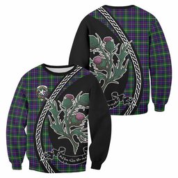ScotsTee Shop Inglis Family Crest Tartan Sweatshirt Alba Thistle Inspired