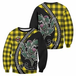 ScotsTee Shop MacLeod (McLeod) Family Crest Tartan Sweatshirt Alba Thistle Inspired