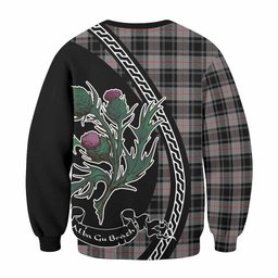 ScotsTee Shop Moffat Family Crest Tartan Sweatshirt Alba Thistle Inspired