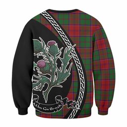 ScotsTee Shop Grant Family Crest Tartan Sweatshirt Alba Thistle Inspired