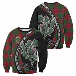 ScotsTee Shop Grant Family Crest Tartan Sweatshirt Alba Thistle Inspired