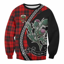 ScotsTee Shop Hogg (Hog) Family Crest Tartan Sweatshirt Alba Thistle Inspired