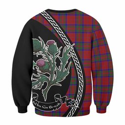 ScotsTee Shop MacGillivray (McGillivray) Family Crest Tartan Sweatshirt Alba Thistle Inspired