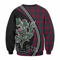 ScotsTee Shop Lindsay Family Crest Tartan Sweatshirt Alba Thistle Inspired