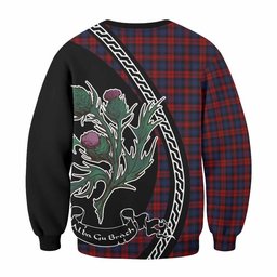 ScotsTee Shop MacLachlan (McLachlan) Family Crest Tartan Sweatshirt Alba Thistle Inspired