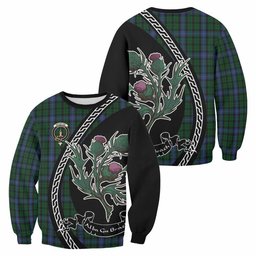 ScotsTee Shop MacIntyre (McIntyre) Family Crest Tartan Sweatshirt Alba Thistle Inspired
