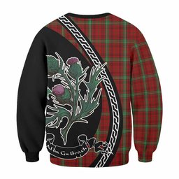 ScotsTee Shop Morrison Family Crest Tartan Sweatshirt Alba Thistle Inspired