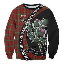 ScotsTee Shop Morrison Family Crest Tartan Sweatshirt Alba Thistle Inspired