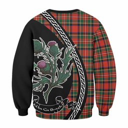 ScotsTee Shop Lyle Family Crest Tartan Sweatshirt Alba Thistle Inspired