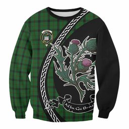 ScotsTee Shop Kincaid Family Crest Tartan Sweatshirt Alba Thistle Inspired