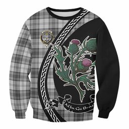 ScotsTee Shop Glendinning Family Crest Tartan Sweatshirt Alba Thistle Inspired